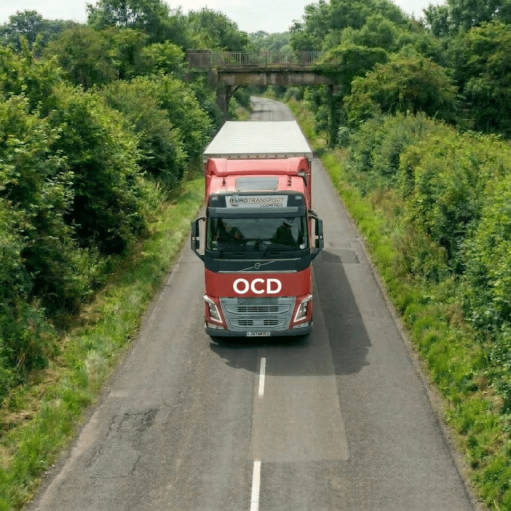 Add text OCD on lorry front
